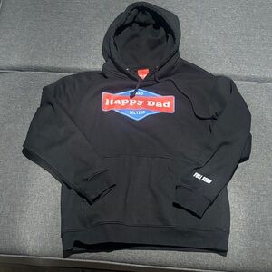 Black Happy Dad Hoodie